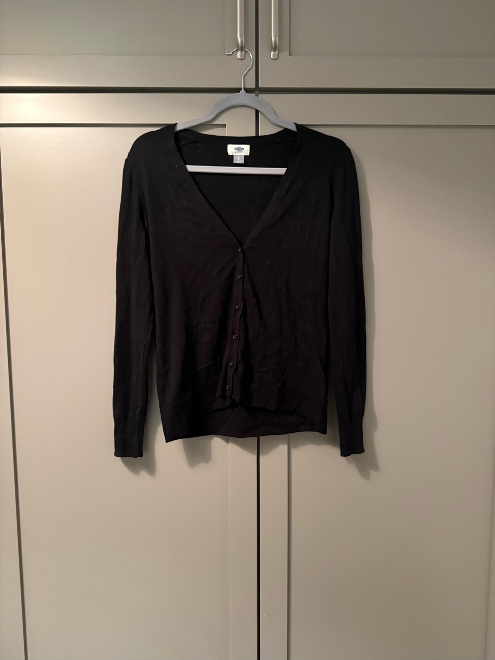 Old Navy Black V-Neck Button Up Cardigan